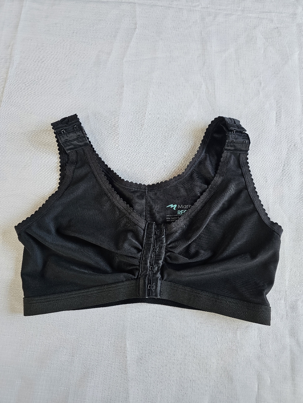 Marena Recovery Compression Adjustable Post Surgical Bra Size 3436 Black 34 36
